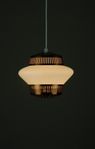 Opalinglas opal retro Lampa art deco pendel