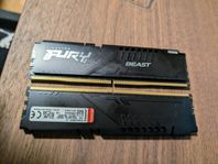 RAM Kingston Fury Beast Black 16GB (2x8GB) EXPO 6000MHz 