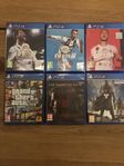 Playstation 4 spel (Gta 5, FIFA 18-20, Destiny..)