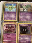 4 st Pokemonkort reuniclus, Ralts, nidoking, gastly