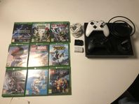 Xbox One X 1 TB inkl 9 spel