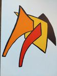 Alexander CALDER Originallitografi "Stabiles III", 1963