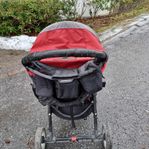 Baby Jogger City Mini röd inkl dryckeshållare och regnskyd