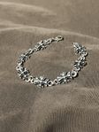 Fleur-de-Lis Link Silver Bracelet