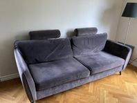 Mio County soffa 2,5 sits med nackkuddar