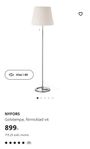 Ikea Nyfors golvlampa