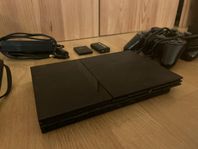 Playstation 2 (ink HDMI adapter, spel & 2 kontrol)