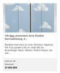 Vikvägg proveniens Acne Studios Norrmalmstorg 