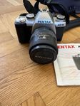 Pentax MZ-M kamera med tillbehör