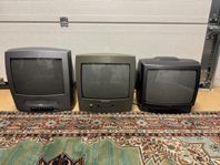 3st 14" CRT / Tjock-TV - Perfekt till Retrospel