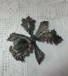 Vintage Brosch i silver markasiter