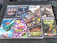 8 st. PSP-spel. bl.a. GTA,Star Wars, Final Fantasy, rea 40%