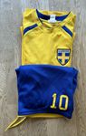 H&M set Sverige fotbollsdräkt st. 146/152