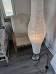 Arm chair and Standing Lamp