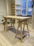 IKEA Mittcirkel bordsskiva + Mittback benbock 140x60