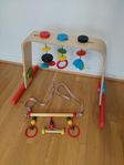 Babygym "leka" trä ikea plus retro tillbehör 