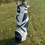 golfbag i äkta läder från Spalding! !!!!  se bilder 