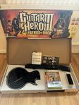  XBOX 360 GUITAR HERO GITARR + SPEL I KARTONG I SUPERSKICK