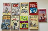 ROALD DAHL 9 st pocket böcker på engelska