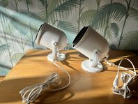 Elenco sänglampor vägglampa lampa retro vit