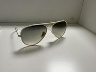 Vita Ray Ban Aviator Retro/Vintage mkt ovanlig modell 