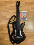 XBOX 360 GUITAR HERO WARRIORS OF ROCC GITARR + ETT SPEL