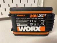 Oanvänt Worx Batteri WA3551.3 bl.a. Robotgräsklippare 