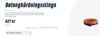 Betonghärdningsslinga, gjuta i minusgrader