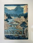 Hiroshige - Ukiyo-e träsnitt Izu Hot Sprints