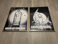 2st Absolut poster + ram 50x70cm