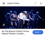 Biljetter till ”MJ the musical” i London