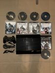 ps3 superslim 500gb + 5 ac spel