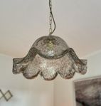 VINTAGE taklampa glas