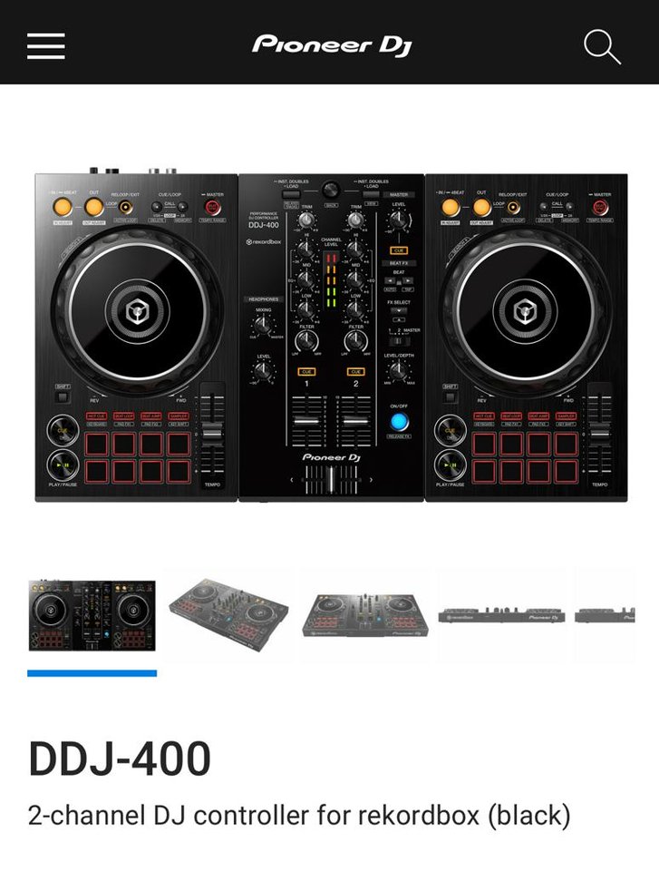 Pioneer ddj 400