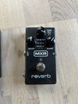 effektpedal, gitarr, MXR, reverb 