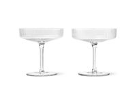 Ferm LIVING Ripple champagneglas 2-pack - helt nya oanvända