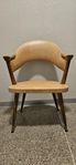 1 styck stol - retro beige - teak