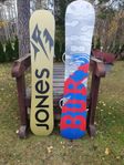 Jones snowboard Burton snowboard 