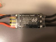 Graupner Speed Controller +T 60A ESC - XT60 - BEC Telemetry