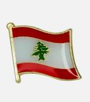 Libanon pin flagga 