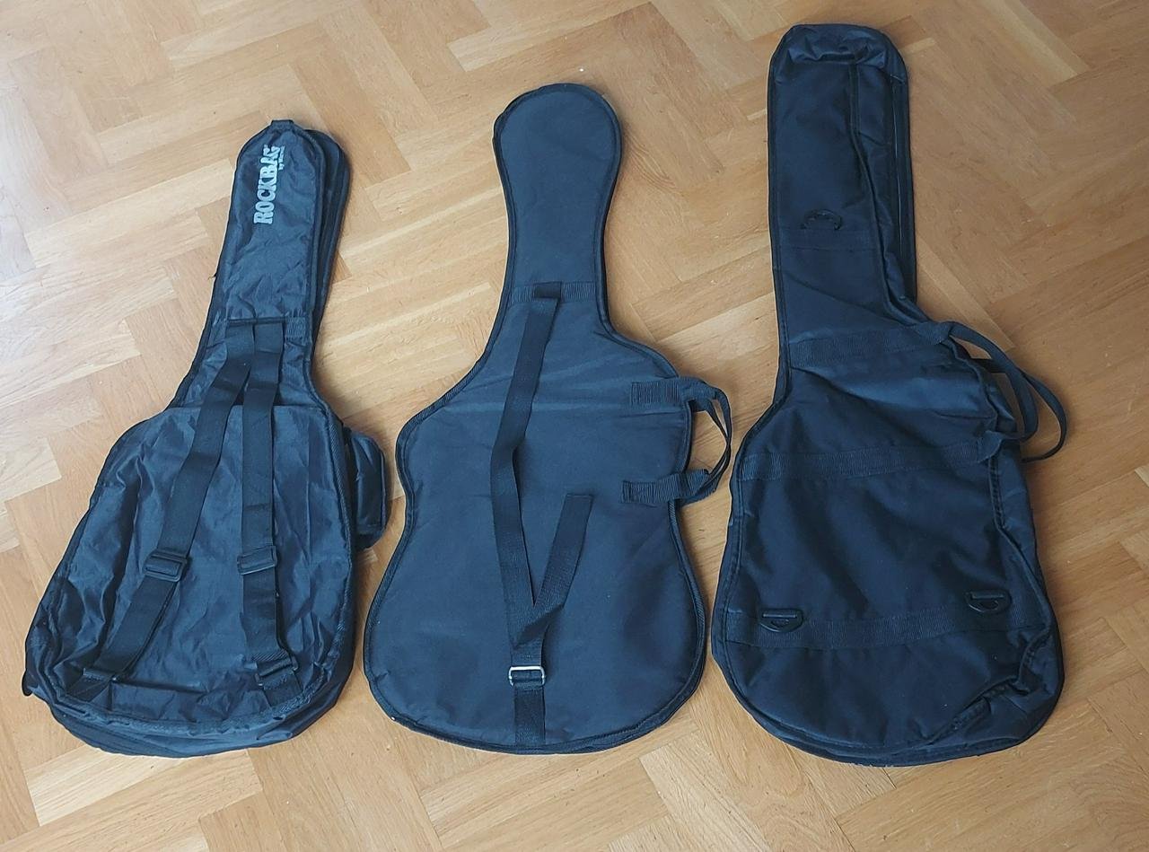 3 st Soft Case för gitarr