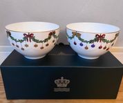 Royal Copenhagen Star Fluted christmas set med skålar nya 