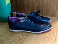 Ecco Sneakers, svart skinn, storlek 37