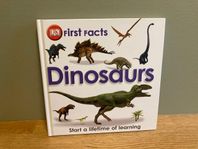 Barnbok engelska, First Facts: Dinosaurs. Dinusarier fakta