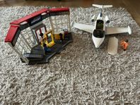 playmobil flygplats och flygplan 