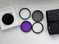 Kamera filter paket 52mm, Haida ND 1000, UV, CPL, FLD