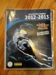 Fotbolls kort 2012-2013 binder med kort ”nästan fylld”