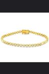 18 kt Gult Guld Armband - 5,00 ct Diamant - AIG Certifierat