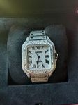 CARTIER SANTOS LARGE ICED OUT