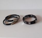 Läderarmband 3st 21cm